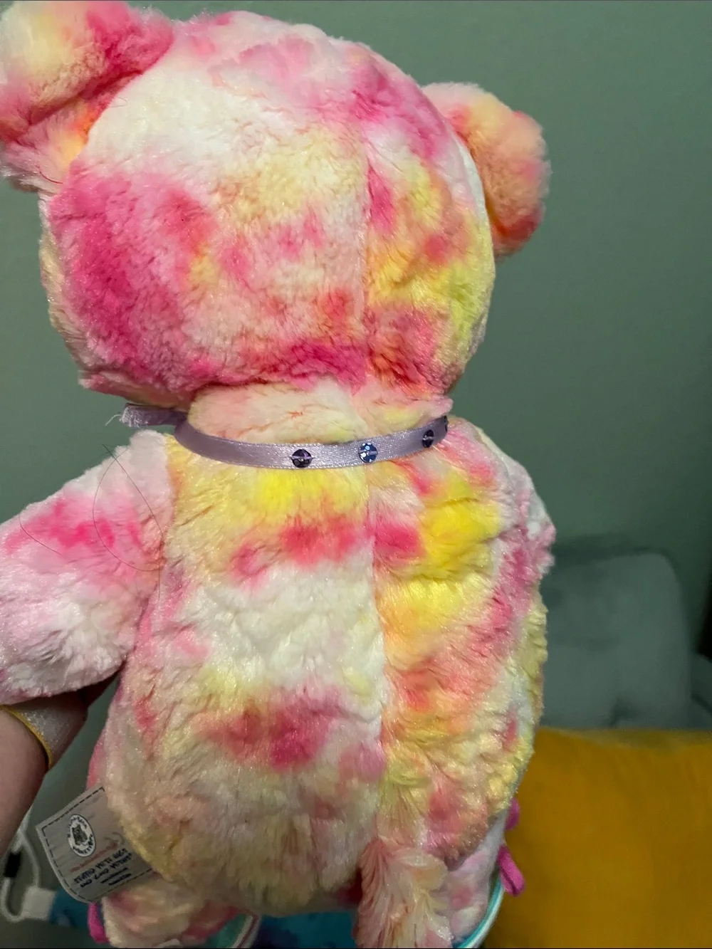 Build-A-Bear Rainbow Tie-Dye Bear & Pokémon BUNDLE w/accessories